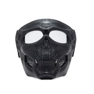 Masque facial de moto personnalisé avec logo, masque intégral pour moto tout-terrain, lunettes de motocross, masque de messager pour Halloween, masque avec lunettes de moto - Product Image 5