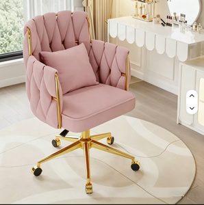 Light Luxury Modern Bedroom Dressing <b>Stool</b> Golden Nail Desk Chair for Home Use Makeup Chair for Dressing Salon Furniture - Product Image 1