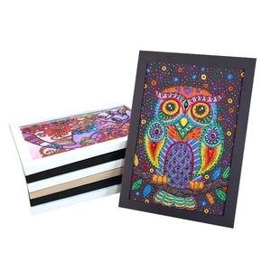 Vente en gros à prix réduit : <span class=keywords><strong>Tableau</strong></span> mural moderne encadré avec motif hibou, peinture 5D de forme spéciale - Product Image 3