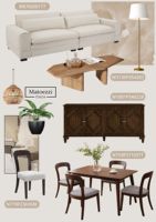 Meubles de salon modernes en tissu écologique, modulaires et confortables, canapé sectionnel, table basse, meubles en bois pour la maison