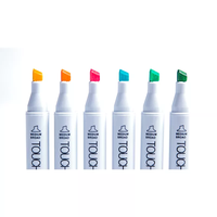 Ensemble de stylos marqueurs permanents à double pointe de qualité supérieure, encre à base d'alcool, pour papier, 6 mm de largeur de traçage, non toxique, 216 couleurs