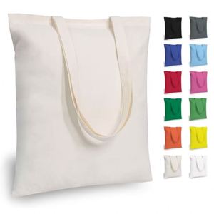 Bolsas de Tela de Algodón Recicladas para Compras, Imprimibles y Personalizables al por Mayor, con Logotipo Impreso Personalizado - Product Image 1