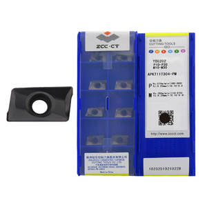 ZCC <span class=keywords><strong>CT</strong></span> APKT11T304 11T308 150412 160408-PM YBG102 202 <span class=keywords><strong>302</strong></span> 205 YBC302 301 YBM351 YBD152 252 Inserts en carbure Outil de tournage CNC - Product Image 1