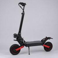 Trottinette électrique double 1200W, batterie 48V 21Ah, autonomie 55KM, vitesse 60KMH, pneus tout-terrain 11 pouces, double suspension, entrepôt Europe