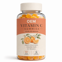 Complément alimentaire en gommes à la vitamine C OEM pour soutenir le système immunitaire et la santé antioxydante