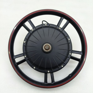 Motor de bicicleta eléctrica de 18 pulgadas sin escobillas sin dientes 500W 800W Motor de acero magnético cubo de rueda trasera motor de accionamiento trasero - Product Image 3