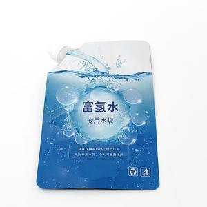 Embalaje de aluminio de grado alimenticio de 500ml, bolsa de pie resellable a prueba de fugas con pico para bebidas de agua mineral líquida - Product Image 3
