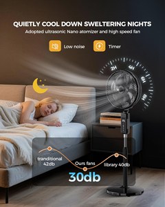 Ventilateur électrique en plastique OEM ODM avec télécommande, grand ventilateur sur pied de 16 pouces pour chambre à coucher - Product Image 3