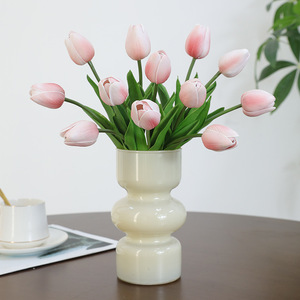 Mini Ramo de Tulipanes Rosados de Espuma Plástica, Alta Simulación, Estilo Nórdico, Decoración para el Hogar, Adorno de Mesa, Decoración de Primavera - Product Image 2