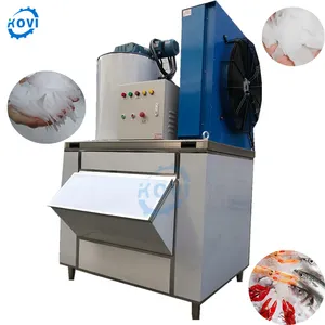 Industrial ice flake chipper machine supermarket refrigerated food ice flake making machine flake ice machine 2 ton evaporator