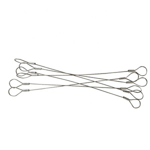 Durable De corde de Fil D'acier enduit de PVC Fin Avec Boucles - Product Image 5