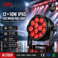 Projecteur de scène LED DMX512 étanche IP65 12x10W RGBW 4-en-1 pour festivals de musique