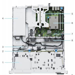 สำหรับเซิร์ฟเวอร์แบบติดตั้งบนแร็ค PowerEdge R250 1U Intel Xeon E-2300 ซีรีส์ แรม 64GB DDR4 ECC/Non-ECC รองรับเครือข่าย 1GbE จัดเก็บข้อมูลแบบยืดหยุ่น ขนาดเล็ก - Product Image 4
