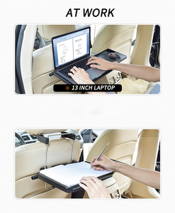 Table de voiture volant manger chariot de travail boisson nourriture café porte-marchandises plateau voiture ordinateur portable bureau support Table de siège - Product Image 4