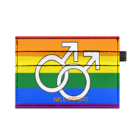 Disability (Rainbow) Schlanker, doppelseitig bedruckter Kartenhalter, tragbarer Kreditkartenhalter aus PU-Leder für Männer und Frauen