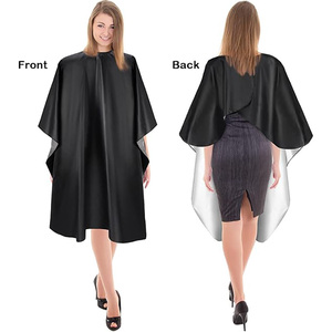 Cape de coiffure personnalisée avec logo et couleur unique pour salon de coiffure, tablier unisexe pour femmes et hommes, vente directe usine - Product Image 6