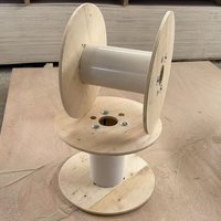 Bobina de Madera Ensamblada, Tamaño Personalizable, Duradera, de Larga Duración, para Enrollar Alambre, Cable, Fibra Óptica, Hilo Textil