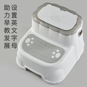 Lindos taburetes con forma de león para niños con letras en inglés, antideslizantes, de material PP, diseño engrosado para el entrenamiento para ir al baño - Product Image 1