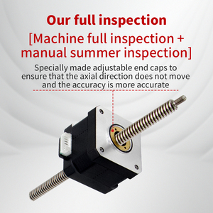 UMOT yüksek hızlı Mini kurşun vida ile Anti boşluk fındık Nema8 11 14 17 23 olmayan esir hibrid lineer tekleyerek çalışan Motor 3D yazıcı için - Product Image 5