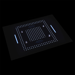 LED Music <strong>Shower</strong> Head Remote <strong>Control</strong> 60x80cm Misty Waterfall Rainfall Ceiling Bathroom Thermostatic <strong>Shower</strong> Faucet with Body Jet - Product Image 4
