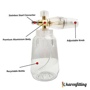 Canon à mousse transparent haute pression Lance à mousse Connexion rapide Accessoires de lavage de voiture - Product Image 4