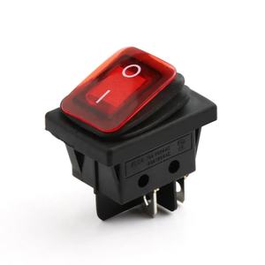 Interrupteurs à bascule étanches pour bateau 250 V CA 16 A T100 55 Interrupteur à bascule 2 positions 4 broches DPDT KCD4 Rouge Carling 6 broches Rleil Interrupteur à bascule - Product Image 3