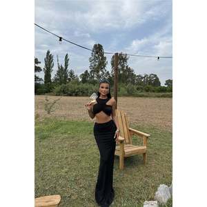 Ensemble de costume noir plissé pour femmes - Product Image 4