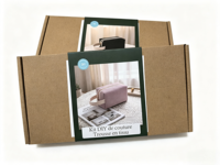 Kit de couture DIY personnalisé VANWOO en PU pour enfants de 7 à 12 ans : sac à bandoulière fait main pour téléphone portable et trousse de maquillage