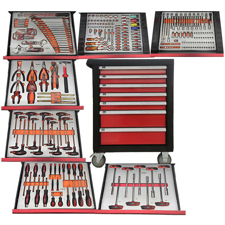 CE Certified JMST JS-RC34 7-Drawer Cold Rolled Steel Tool Cabinet