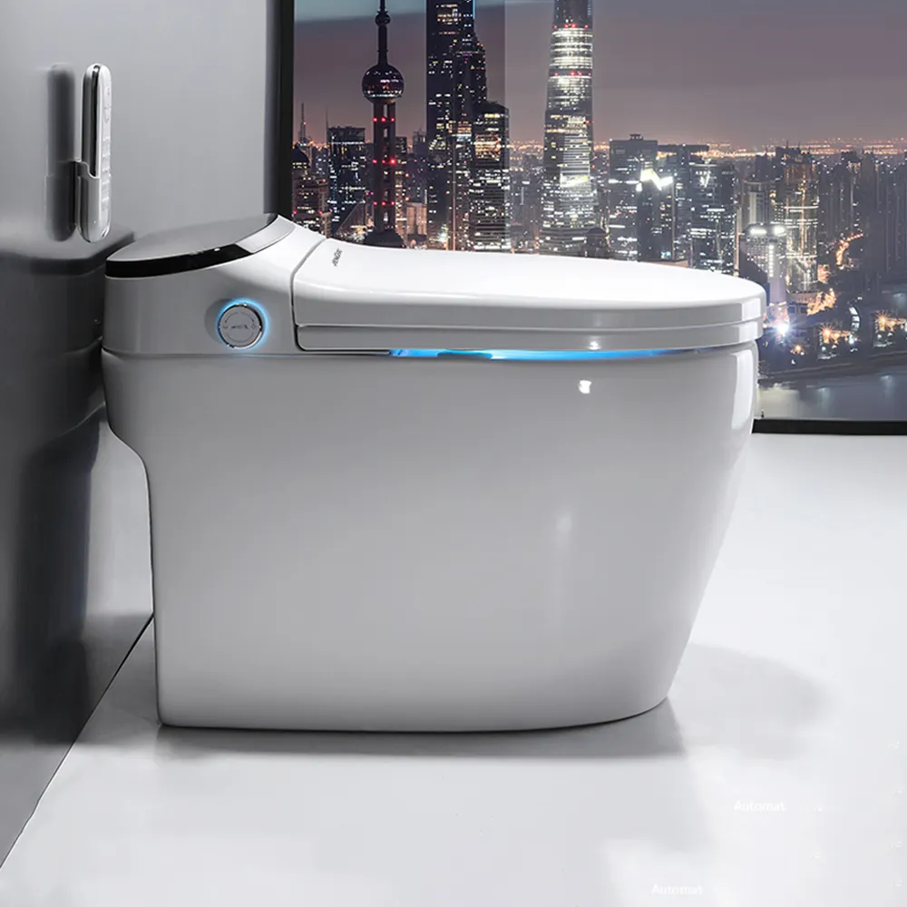 Intelligent en céramique, toilette intelligente automatique, de luxe, mode moderne, 1 pièce