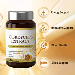 Capsules d'extrait de champignon AMULYN cordyceps sinensis Complément alimentaire capsule de cordyceps militaris gélules de cordyceps - Product Image 4