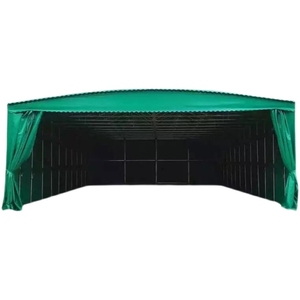 Grande tente pliante d'extérieur en tissu PVC, résistante au vent, pour entrepôt, garage, abri, avec structure en acier et <span class=keywords><strong>bois</strong></span>, auvent pour <span class=keywords><strong>voiture</strong></span> - Product Image 1