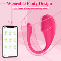 Dolphin GM-496 Vibrateur Féminin à 9 Fréquences, Entièrement Revêtu, Télécommande sans Fil via Application, pour Masturbation et Stimulation, Étanche IPX7