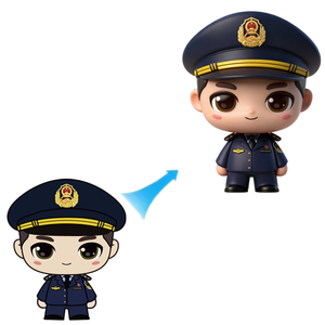 ตุ๊กตาฟิกเกอร์การ์ตูน PVC 3 มิติ แบบใหม่ รุ่น Q ฉบับปรับแต่งเอง ของเล่นสะสม งานศิลปะ - Product Image 3