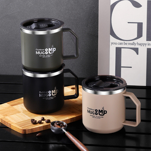Taza duradera para exteriores, taza de acero inoxidable que retiene el calor, taza suave para bebidas calientes - Product Image 1