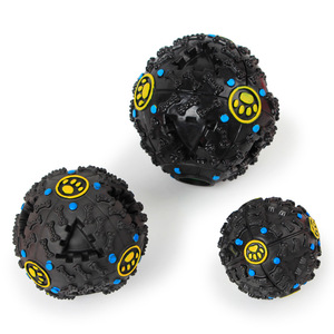 Jouet à mâcher indestructible pour chiens, en caoutchouc durable, pour l'entraînement, balle interactive anti-fuite pour la distribution de nourriture - Product Image 2