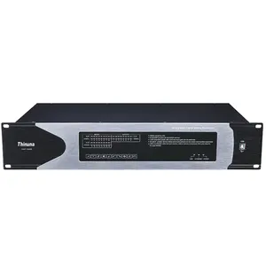 Thinuna DAP-1608M Professional Sound Public Address System Full Mixing Matrix 16X8 DSP Audio Media Matrix for Conference Room