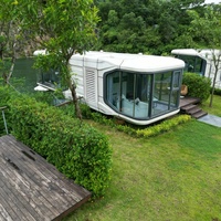 Capsule spatiale Maison préfabriquée de luxe Maisons modernes intégrées en bois Maisons modulaires Tiny Homes Maison de vacances