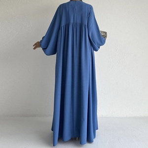 <strong>Custom</strong> Dubai Luxury Modest Kimonos Long Sleeve Nida Closed Abaya Women Muslim <strong>Dress</strong> - Product Image 6