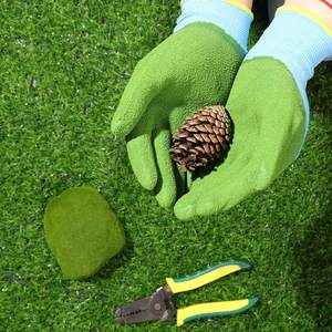 Children's Garden <strong>Gloves</strong> OEM Logo Latex <strong>Rubber</strong> Coated Breathable Thorn Proof Anti-Abrasion Work <strong>Gloves</strong> for <strong>Kids</strong> Gardening - Product Image 3