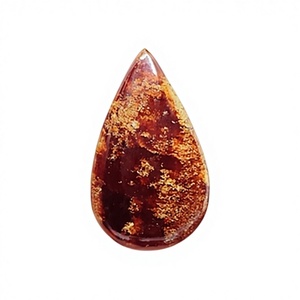 Granate Hessonita Natural de Calidad, Corte Cabujón Plano en Forma de Pera, Color Marrón, Piedra Preciosa Suelta al por Mayor Directamente del Fabricante, Compre Ahora - Product Image 1