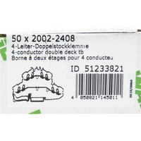 50x 2002-2408 20022408 51233821 Terminal de doble cubierta de 4 conductores -Sellado-
