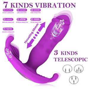Vibrateur <span class=keywords><strong>anal</strong></span> commandé par application pour femmes avec fonction de poussée à distance, vibrateur <span class=keywords><strong>anal</strong></span> en silicone multi-fréquence pour le plaisir - Product Image 5