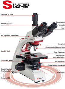 <span class=keywords><strong>Microscope</strong></span> biologique de laboratoire médical Phenix BMC300 Instrument <span class=keywords><strong>optique</strong></span> à écran LCD de 9.7 pouces Fabrication en Chine - Product Image 4