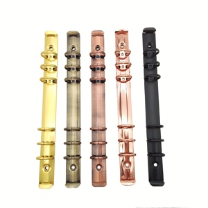 5 Meccanismi A 6 Anelli Per Raccoglitore A5 – Rilegatura In Metallo Argento, 226x20 Mm, Per Album E Documenti