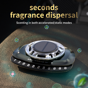 Nouveau Design Luxe <span class=keywords><strong>D</strong></span>ésodorisant Voiture Premium Solaire avec Carte de Stationnement Temporaire Numéro de Téléphone - Product Image 3