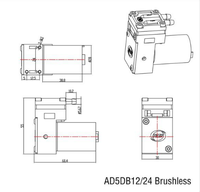 Petite pompe à vide électrique sans huile à diaphragme, mini, portable, haute pression, 12V DC, moteur sans balais, pour laboratoire