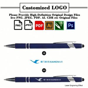 Bolígrafo Promocional al por Mayor con Logotipo Personalizado, Bolígrafo de Lujo Gris de 1.0 mm para Negocios, Regalo Publicitario con Grabado Láser - Product Image 3