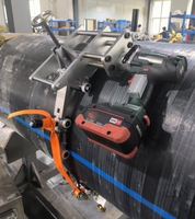 Nouvelle machine industrielle de décapage et de pelage de tuyaux PE/PVC/PPR ERSE800 à moteur électrique sans balais de grande taille, 400-1000 mm