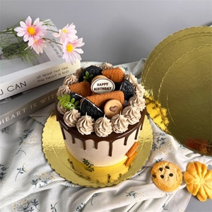 Plateau rond personnalisé SunShine, nouveau plateau en carton pour gâteau, base carrée pour gâteau, plateau doré pour gâteau - Product Image 6